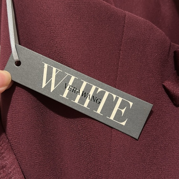 NEW Vera Wang WHITE Wine Colour Full Length Special Occasion / Bridesmaid /Grad - Picture 6 of 10